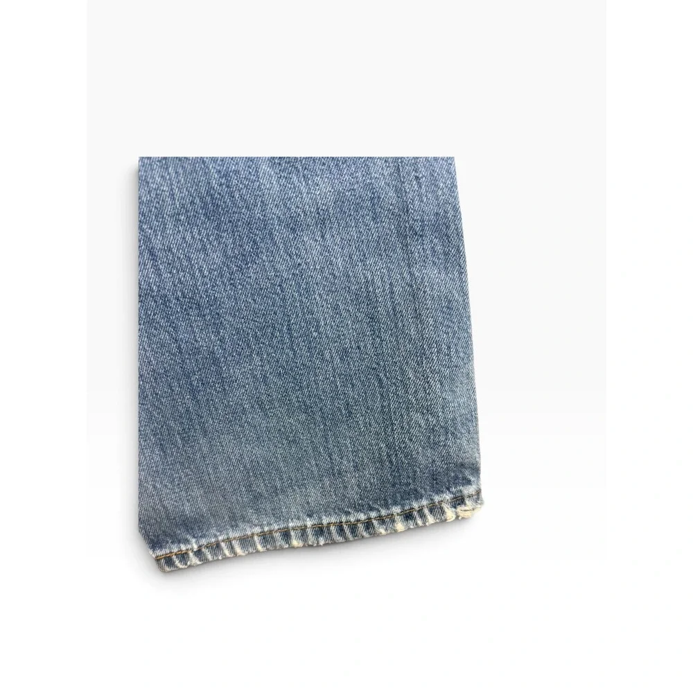 Levis 505 Mens Distressed Denim Blue Jeans Size 36X32(Tag Reads 36/34 Grunge